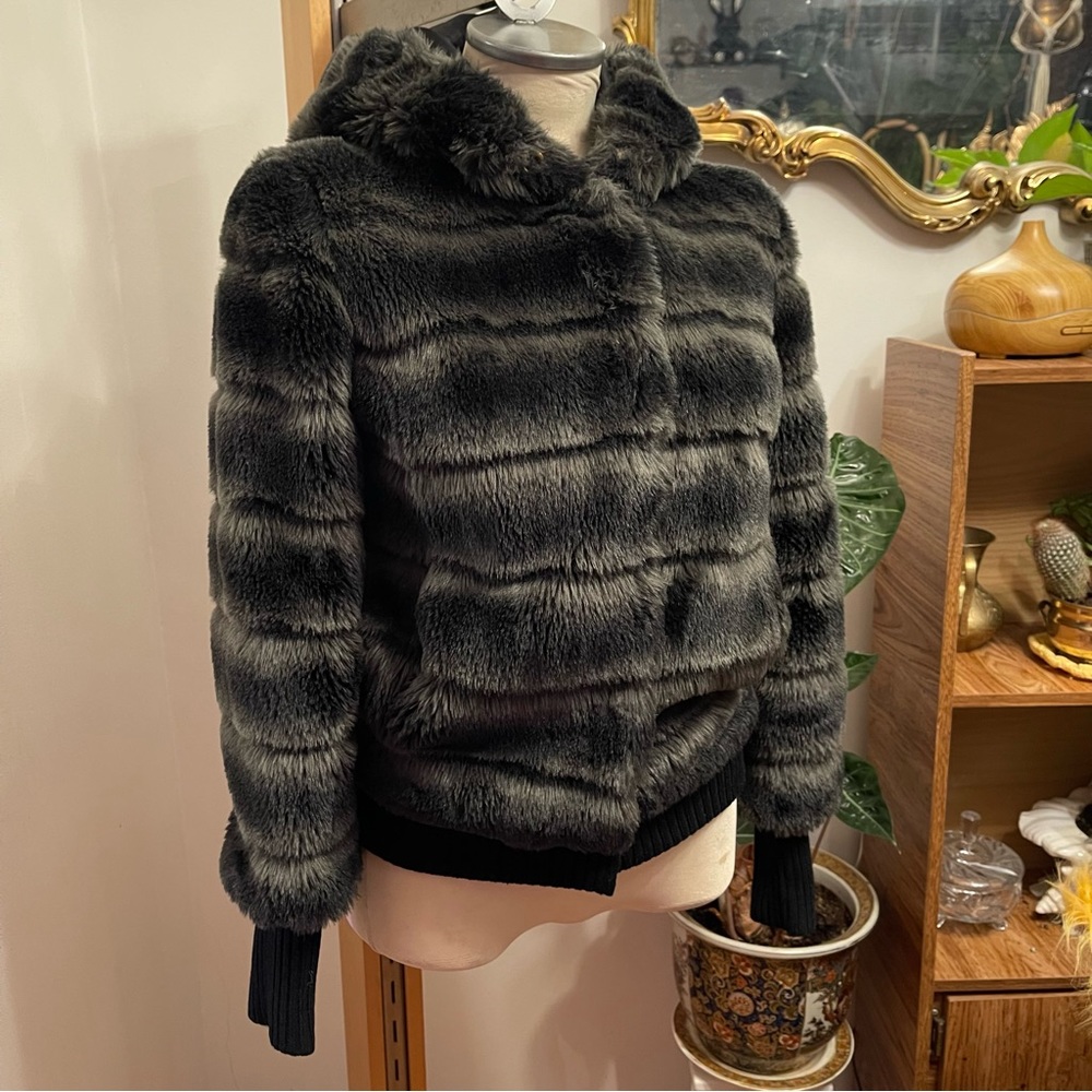 y2k faux fur Juicy Couture  bomber jacket